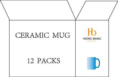 12 packs of sublimation ceramic mugs set of 12 packs