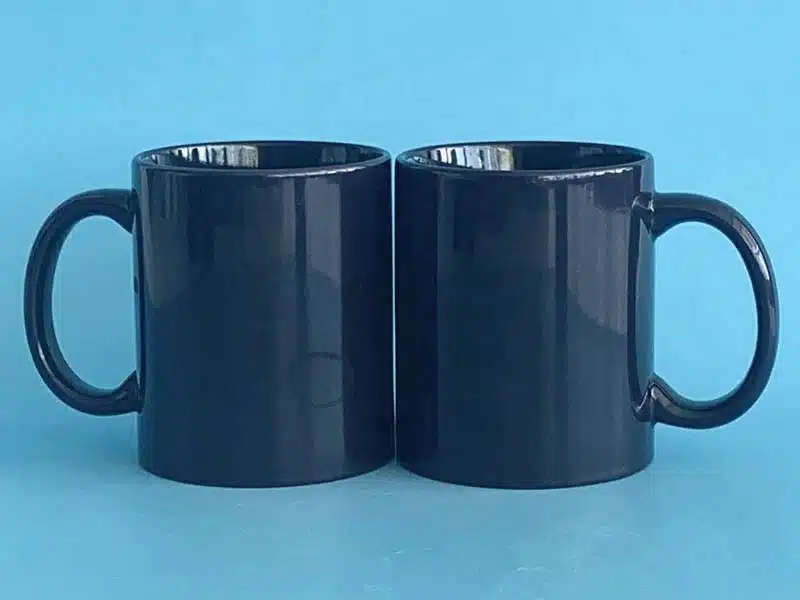 Sublimation 11oz black inner color magic mug