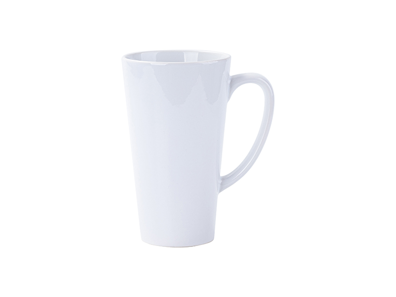 Sublimation 17oz white latte mug