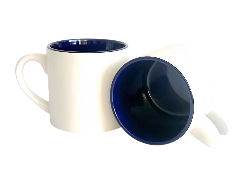 Sublimation 6oz two tone inner mug-blue