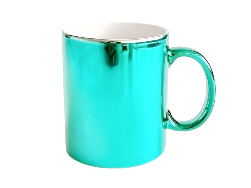 11oz metallic blue sublimation mug