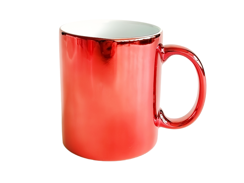 11oz metallic red sublimation mug