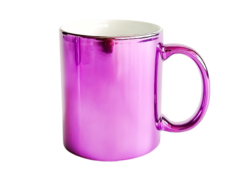 11oz metallic purple sublimation mug