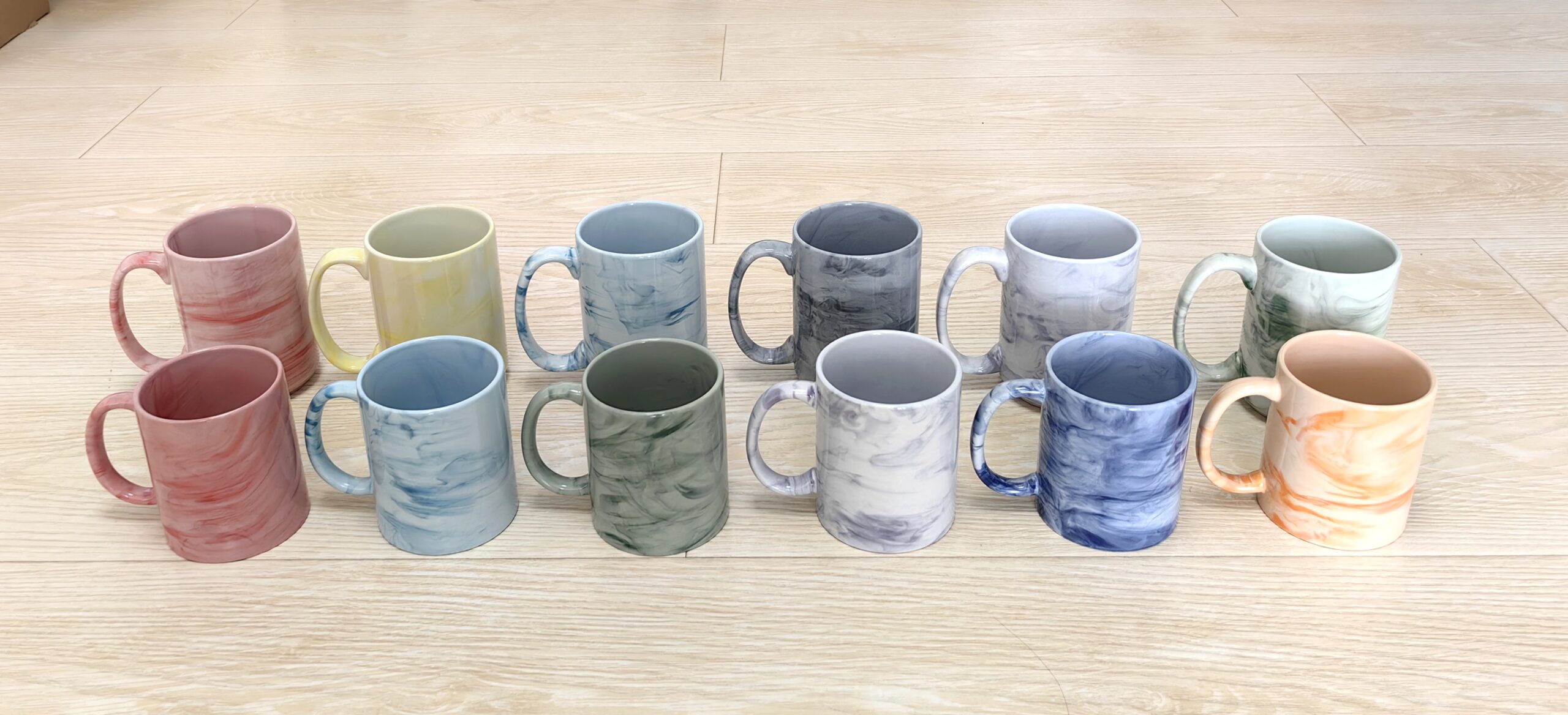 Alluring marble sublimation ceramic mug