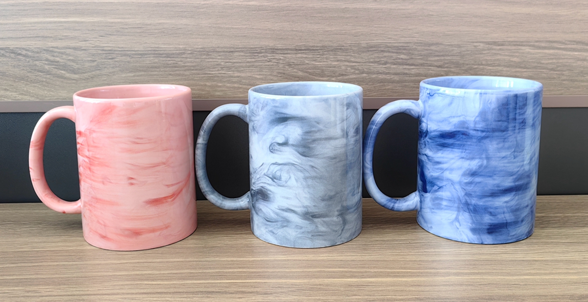 Alluring marble sublimation ceramic mug