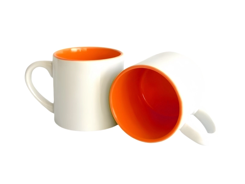 Sublimation 6oz two tone inner mug-orange